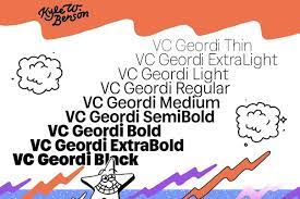Przykład czcionki VC Geordi Extra Bold